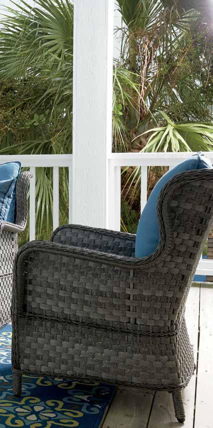 ABBOTS COURT BLUE/GRAY LOVESEA T GLIDER WITH
