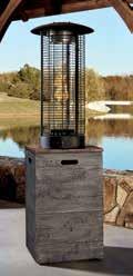 It also includes four glass panels, lava rock and a 10 foot hose is included with items that