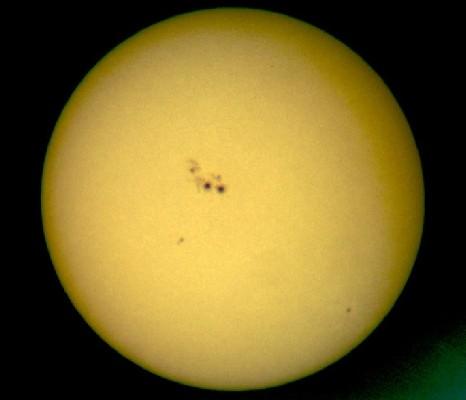 Sunspots Dark spots on the Sun s surface.
