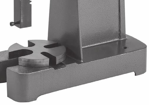 Mounting Because of the dynamic forces involved in operating the arbor press, we strongly recommend mounting it to a benchtop or other stable working surface to prevent it from moving during