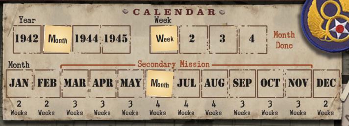 Some Campaigns (including this one) have Secondary Missions assigned between March and November, with each Secondary Mission lasting two months.
