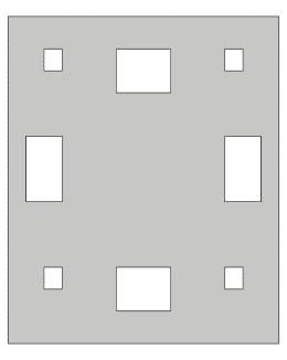 (a) (b) (c) Fig. 11. Mask layout for (a) Mask 1(oxide negative mask); (b) Mask 2 (device layer), and (c) Mask 3 (Metal Contact).