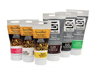 INKS & MEDIUMS OIL-BASED BLOCK PRINTING INK Formulated specifically for professional printing, Speedball Oil-Based Inks are created from high-quality pigments and offer the working properties and