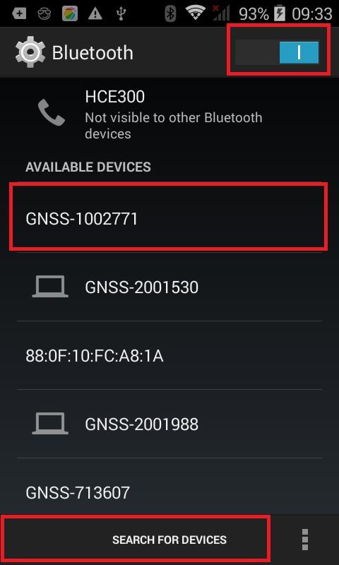 bluetooth device around select the target device in the list. 4.