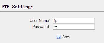 and password of internal FTP site. 5.7.