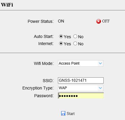 on/off Wi-Fi function and modify password.