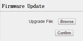 Tap the Browse button to locate the upgrade file tap Confirm