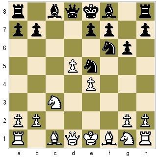 Qe2 a6 15. Ba4 b5 16.Bb3 b4 It is now time to play in the spirit of Morphy. Take a look at this position and try to sense what your attacking intuition would have you do. 1. Nf3 Nf6 2. c4 g6 3.