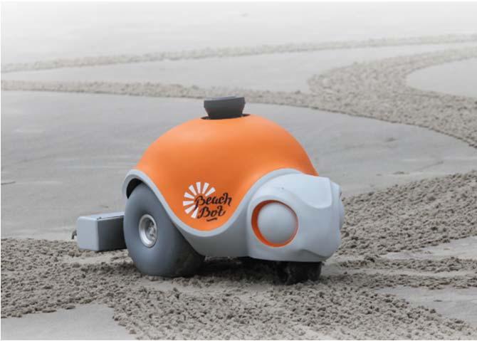 Service Robots designed for challenging tasks BeachBot (with Disney)
