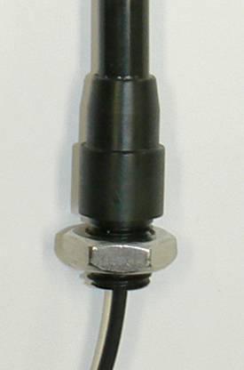 7 mm (½ ) minimum diameter hole using the stainless steel nut at the base. A variety of mounting brackets are available separately.