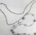 100 17-136 : Multi Rope Pearl Necklace 184cm length - 6mm