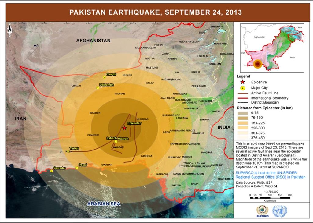 IARU REGION 3 REPORT = Johnny Tan, 9M8DB = # Pakistan Earthquake - 24 & 28 September 2013 = M7.