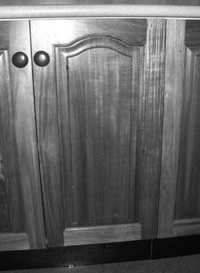 Question 5 (continued) (d) The kitchen doors are made from a frame with a raised panel as shown.