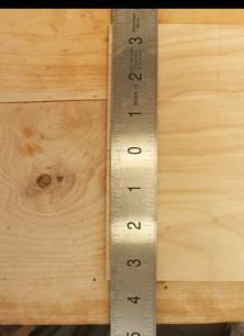 I then measure the width of the carrier plate, divide that number in half, and put a pencil mark at the halfway point.