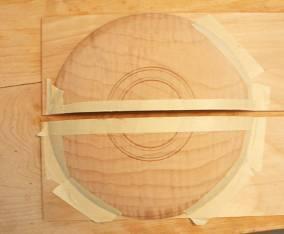 The thin kerf of the bandsaw blade makes it easy to align the pencil mark.