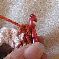 With two loops on your crochet