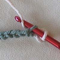 Making The Actual Single Crochet Stitch page