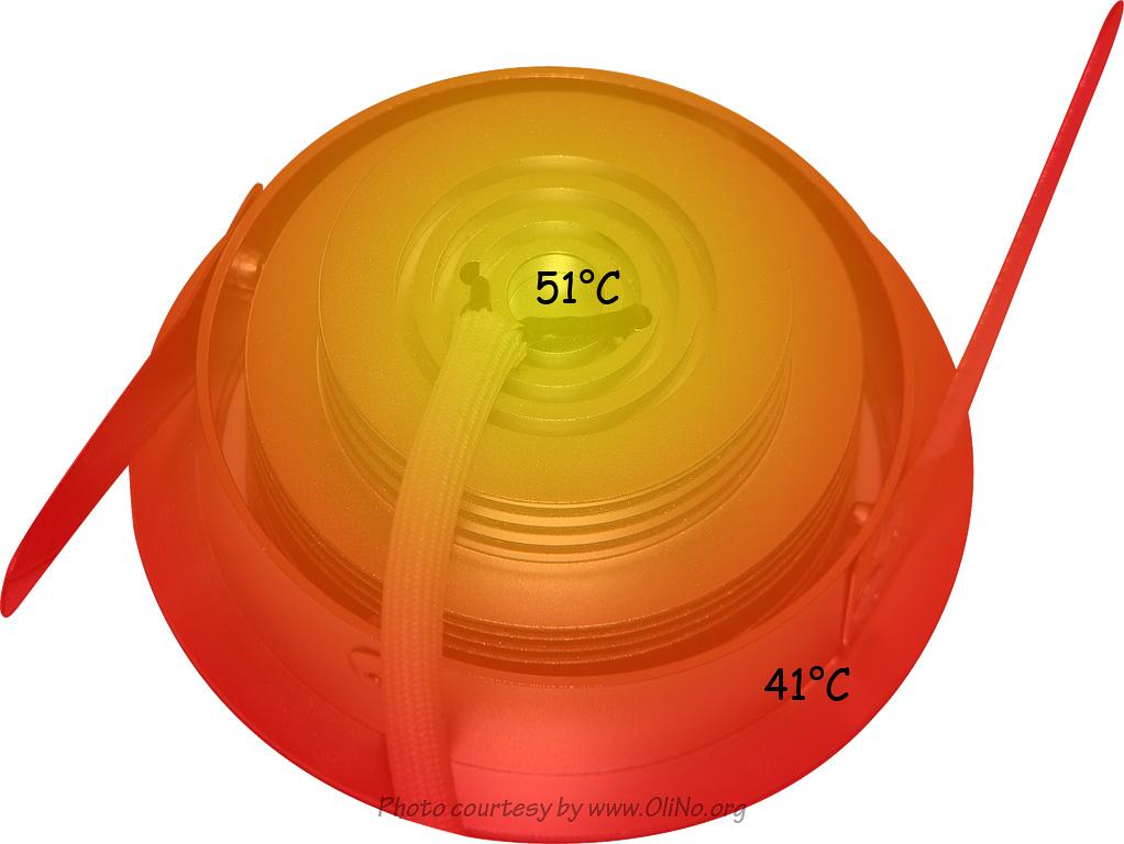 Body temperature light bulb Image of the measured body temperature. Disclaimer The information in this OliNo report is created with the utmost care.