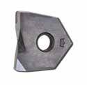 Flat bottom insert for shoulder milling, fillet finishing and long reach angular wall finishing of softer materials HF (High Feed) Inserts Millstar s new HF insert is designed for High Speed and High
