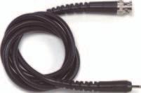 PVC strain relief boot molded to plug and cable offers superior ruggedness and durability. RCA (phono plug) / BNC Model Length cable assemblies with an RCA plug at one end and a BNC 4963-E-24 0.