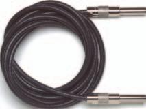 4 m (8 ft) 6516-96 75 Ω BNC (M) to Standard WECO Cable 75 Ω termination to a coaxial conductor while feeding the signal through the termination. Body is nickel-plated brass.