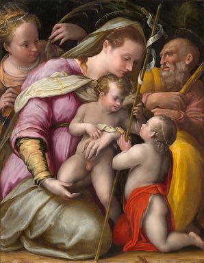 Prospero Fontana (1512-1597) Holy Family with St Catherine of