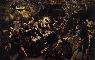 Tintoretto, The Last Supper, 1592-94, Oil on