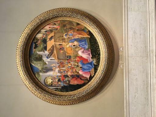 tondo Fra Angelico and Filippo Lippi, Adoration of the