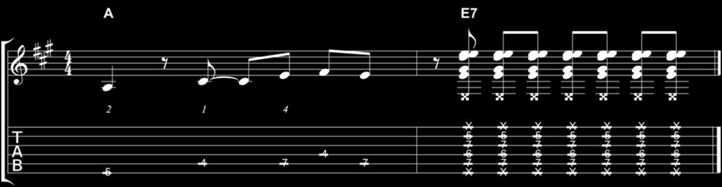 The last 1/8th note can be left out making it easier to get back to the main riff after the turnaround.