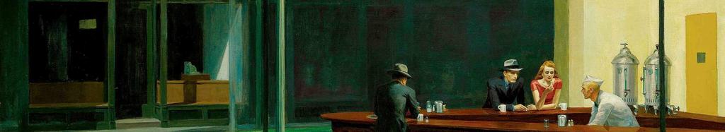 Although these artists are not all from Illinois, probably the most famous one, Edward Hopper s Nighthawks, is located at the Art Institute in Chicago, which is
