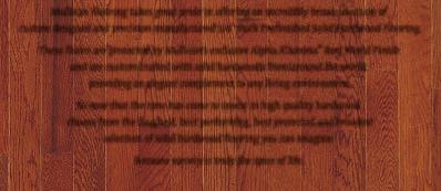 quality hardwood, choose from the toughest, best