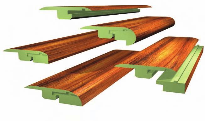 Like hardwoods, there are many different types of trim and transition pieces available for laminate fl oors.