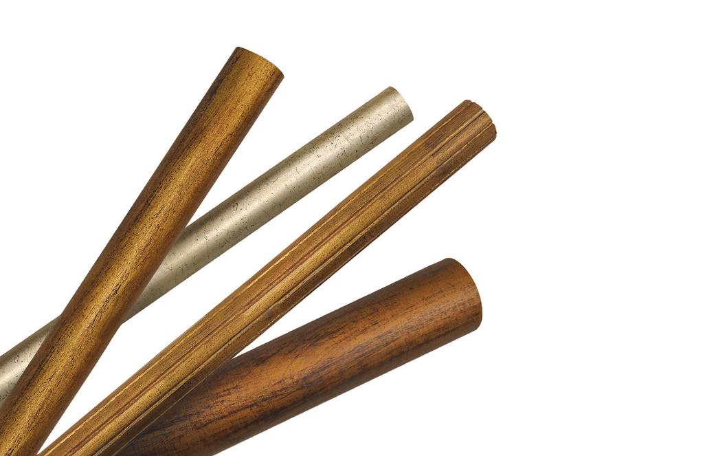POLES A STATIONARY POLES B A. 2" SMOOTH Ornate Shown Available Lengths: 4', 6', 8', 12' C B. 1⅜" SMOOTH Shimmer Shown Available Lengths: 4', 6', 8', 12' C.