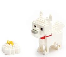 Each Nanoblock set comes with detailed instructions demonstrating how to