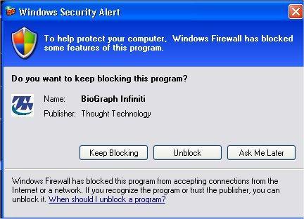 If your firewall is enabled, you may see the following windows popping up when