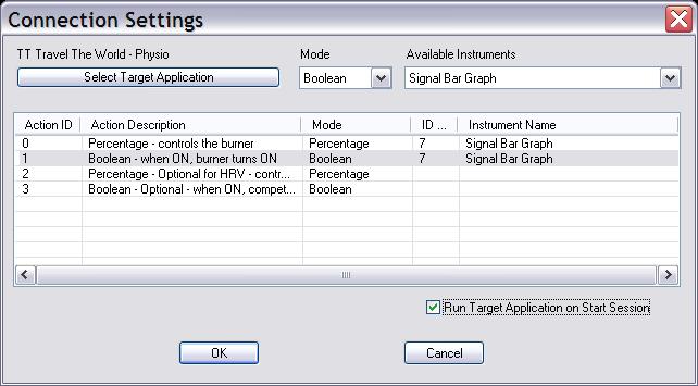 11. Select Run Target Application on Start Session. 12. Click OK, save your screen and close Screen Editor.