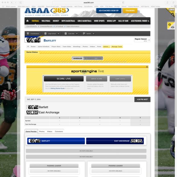 LIVE SCORING INPUT/EDIT GAME STATS Remember to log into your SportsEngine account so you can edit games to your team schedule Step 1: Get to a specific game page (instructions on how to do so are on