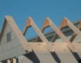(1) (2) Place the rafters astride the front & back panels where