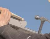Roofing extends 1 1/2" over edge [OPTIONAL] Cutting out cupola opening at roof peak At the midpoint of the
