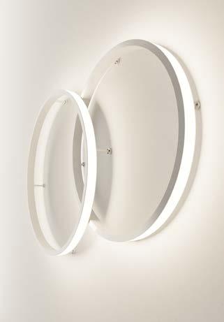 (1) Overall diameter with offset acrylic diffusers or steel reflectors.