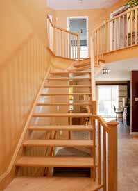 of timbers and designs with a choice of handrails, newel posts and spindles to create the ideal stairs to