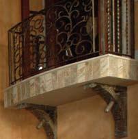a carved staircase,