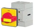 These applications are: Main switches according to IEC/EN 60204 respectively VDE0113 with interlocking device, terminal protection and restrective contacts.