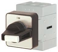 Main Switches for Panel Mounting, lockable IP66, Type 3R max. AC21 AC23 Plate Type Pack Weigth padlocks 690V 3x400V pcs. kg/pcs.