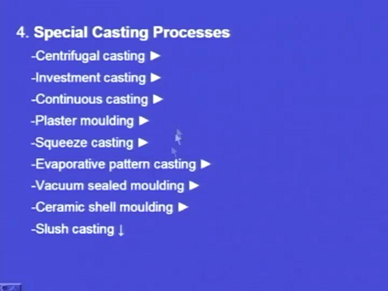 (Refer Slide Time: 35:16) So, among the special casting