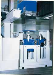 T/TF Portal Machining Center RAM unit R50/R60/R75 (100% DC) 50/60/75 kw 2,0/4,000/5,500 Nm Droop+Rein Portal Machining Center series T/TF is designed for heavy duty machining applications in the