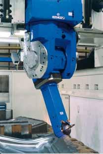 from the workpiece sizes and weight Fastest effective feed rates Integrated Fork Type Head for integrated motor spindle Guaranteed high productivity due to reduced operator times
