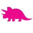 Dinosaur #5 (Triceratops) 4 11/16"w x 2 3/16"h Dog.