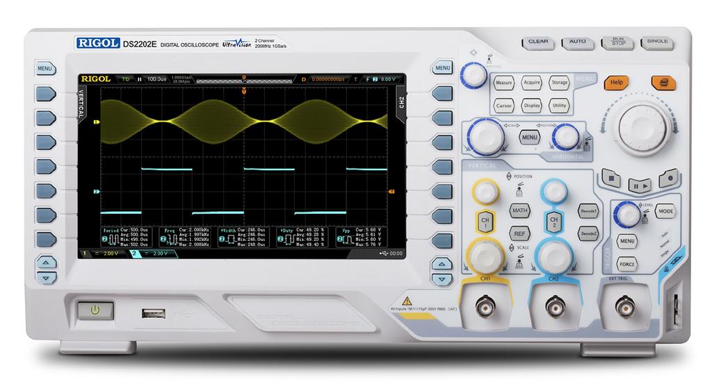 2 kg (Package Excluded) Unique UltraVision technology High memory depth (up to 28 Mpts on both channels) High waveform capture rate (up to 50,000 waveforms per second)
