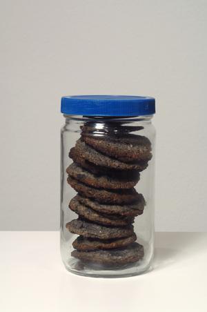 John Baldessari, Cremation Piece, 1970s, cookies baked with ashes of